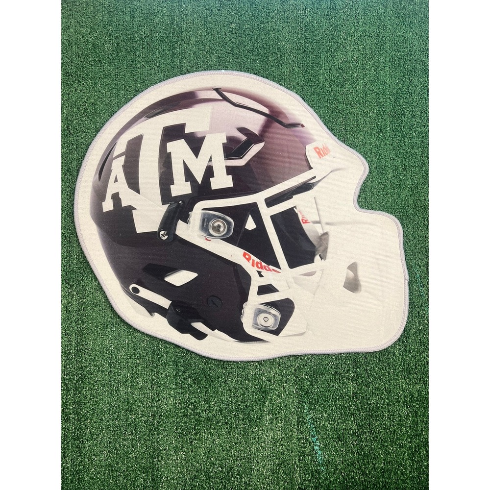 Texas A&M NCAA Helmet Football Rug Non Slip Back